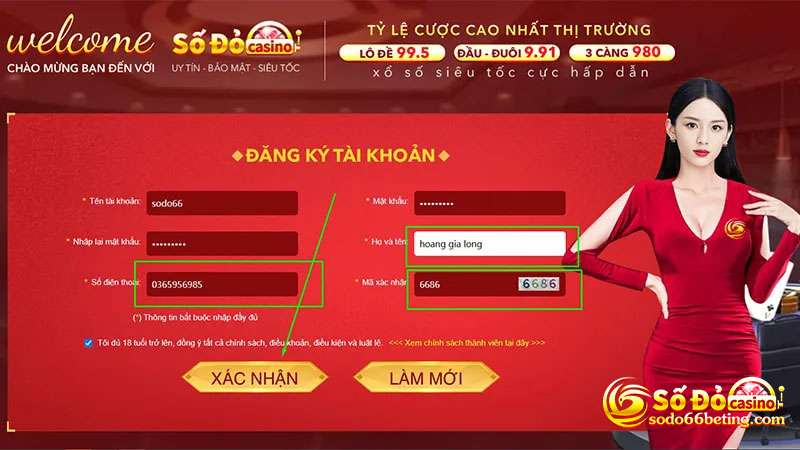 Hoàn tất đăng ký sodo66
