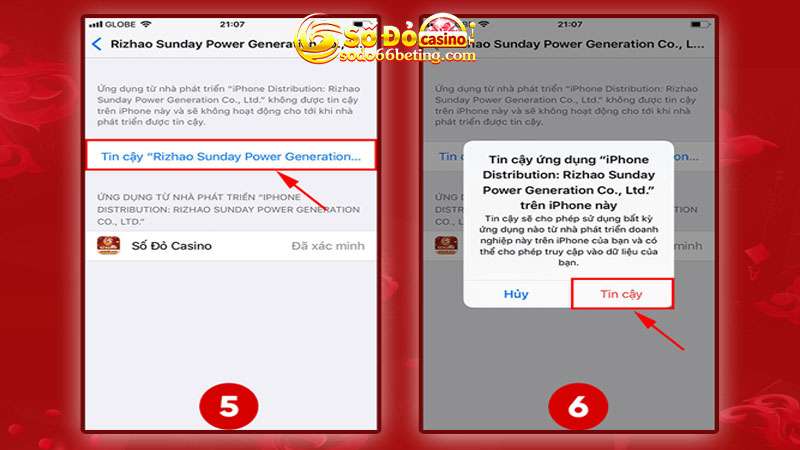 Hướng dẫn cấp quyền tin cậy cho app SODO66