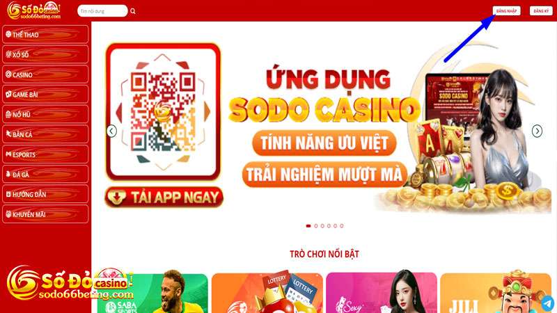 Hướng dẫn đăng nhập Sodo66