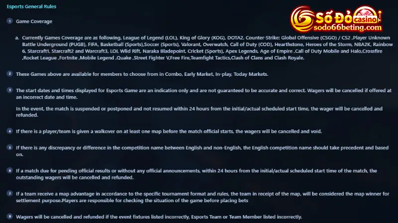 Luật cá độ Counter Strike chuẩn